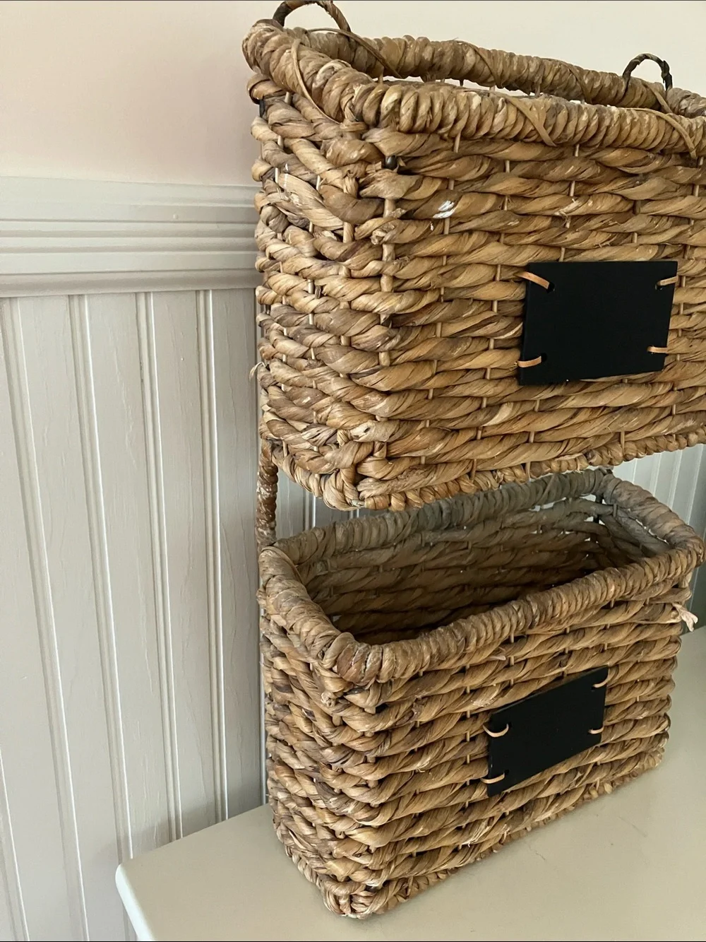Woven Seagrass Storage Basket - Natural